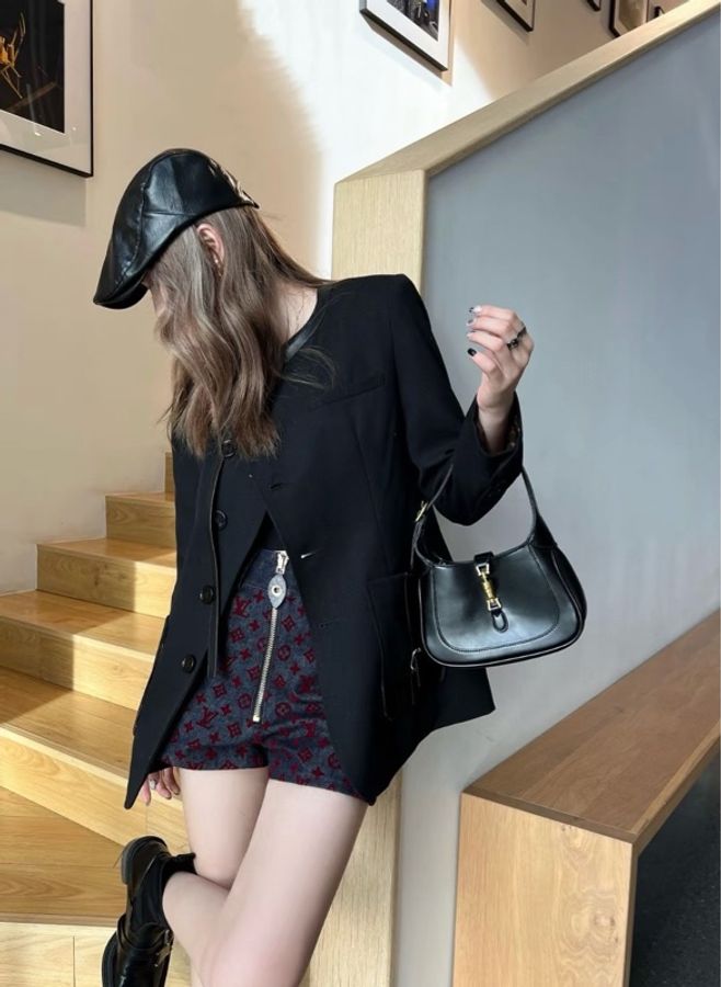 Gucci古馳 Jackie 1961 mini黑金腋下包尺寸:18*3*13-6