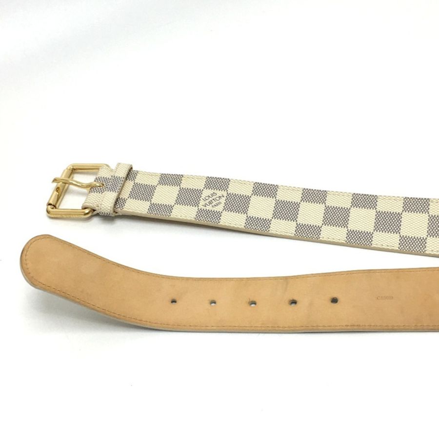 路易威登 M9835 Ceinture Pochette Solo 腰包，手提包，Damier Azur 帆布，男女通用，白色-12