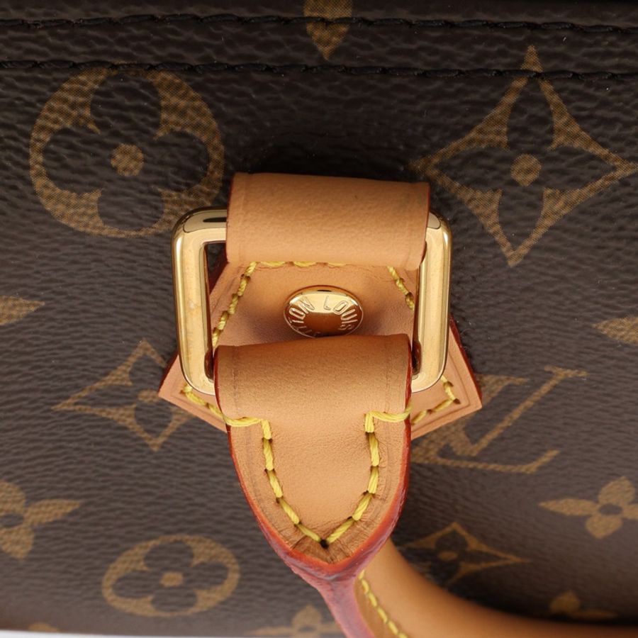 棕色 原花帆布 Speedy Soft 30 Crafty 兩用包【LOUIS VUITTON LV 路易威登】 M11945-12