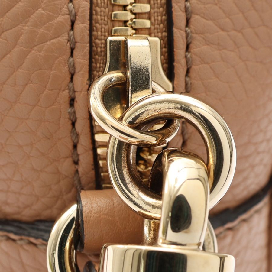 奶茶色 牛皮 Soho Disco 肩背包【GUCCI 古馳】 308364-13