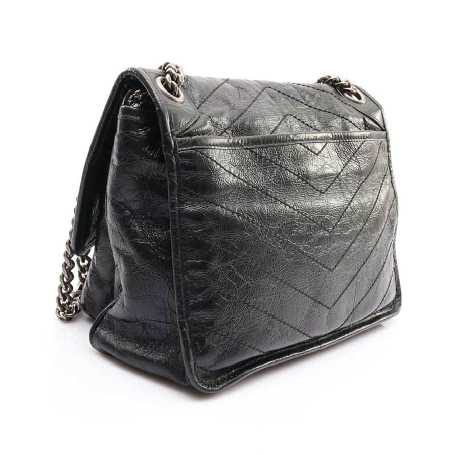 黑色牛皮 Niki 中型 肩背包【SAINT LAURENT YSL 聖羅蘭】 498894-1