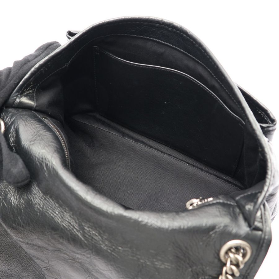 黑色牛皮 Niki 中型 肩背包【SAINT LAURENT YSL 聖羅蘭】 498894-3