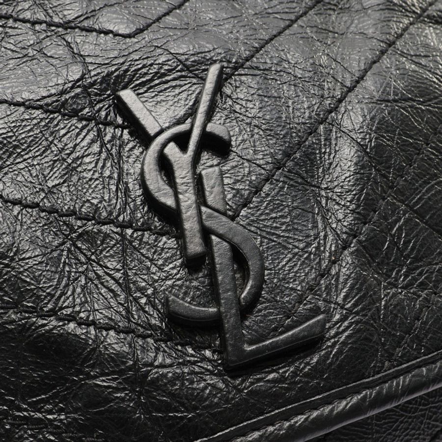 黑色牛皮 Niki 中型 肩背包【SAINT LAURENT YSL 聖羅蘭】 498894-8