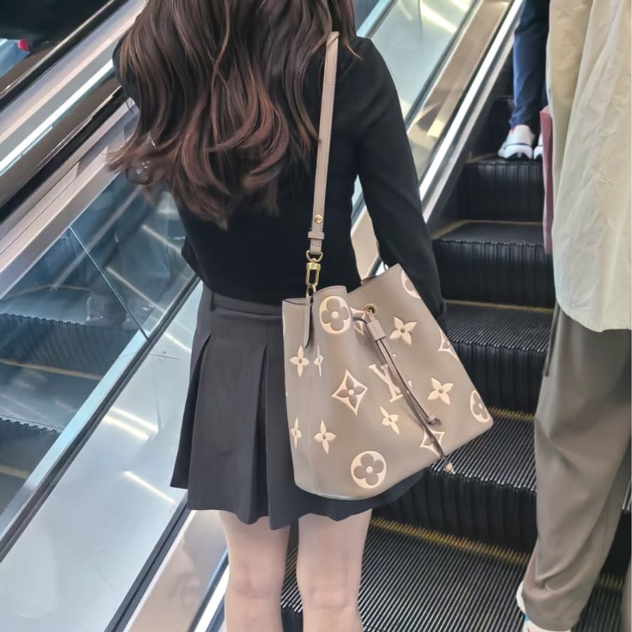 LV路易威登 斑鳩灰水桶包 晶片款-2