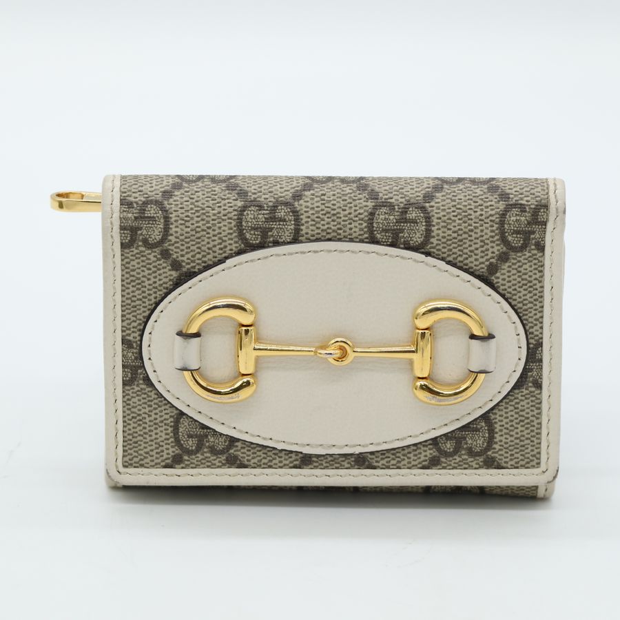 Gucci 馬鞍經典金扣短夾-1