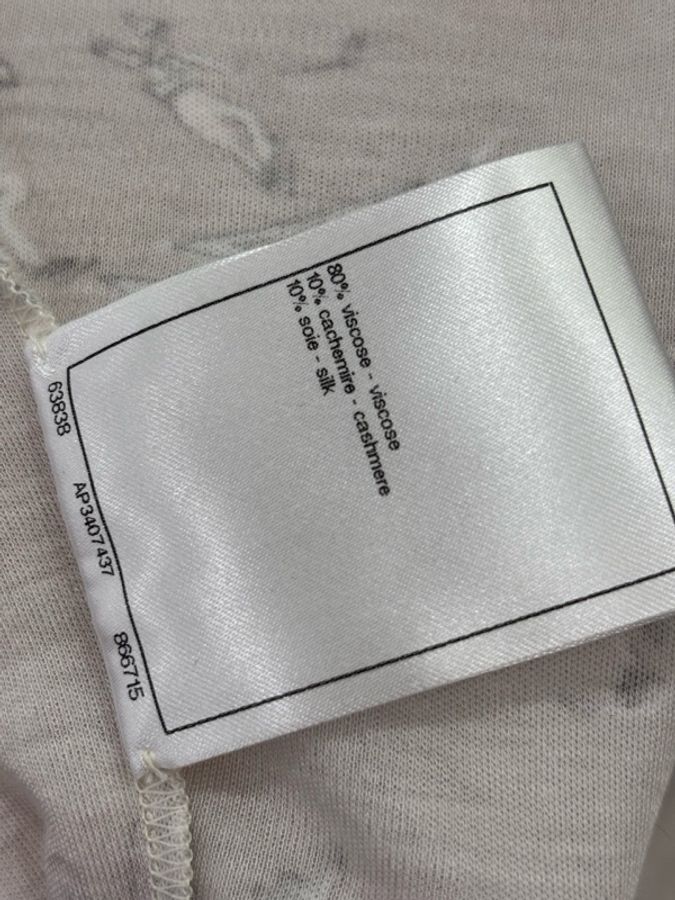 Chanel/香奈兒 june25 25N蝴蝶結滿印logo高領打底衫 36碼-4