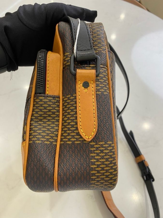 Louis Vuitton 路易威登Nigo聯名限定相機包 方塊格紋印花時尚潮酷斜挎包 芯片款 尺寸27*20*9cm 配件無-5