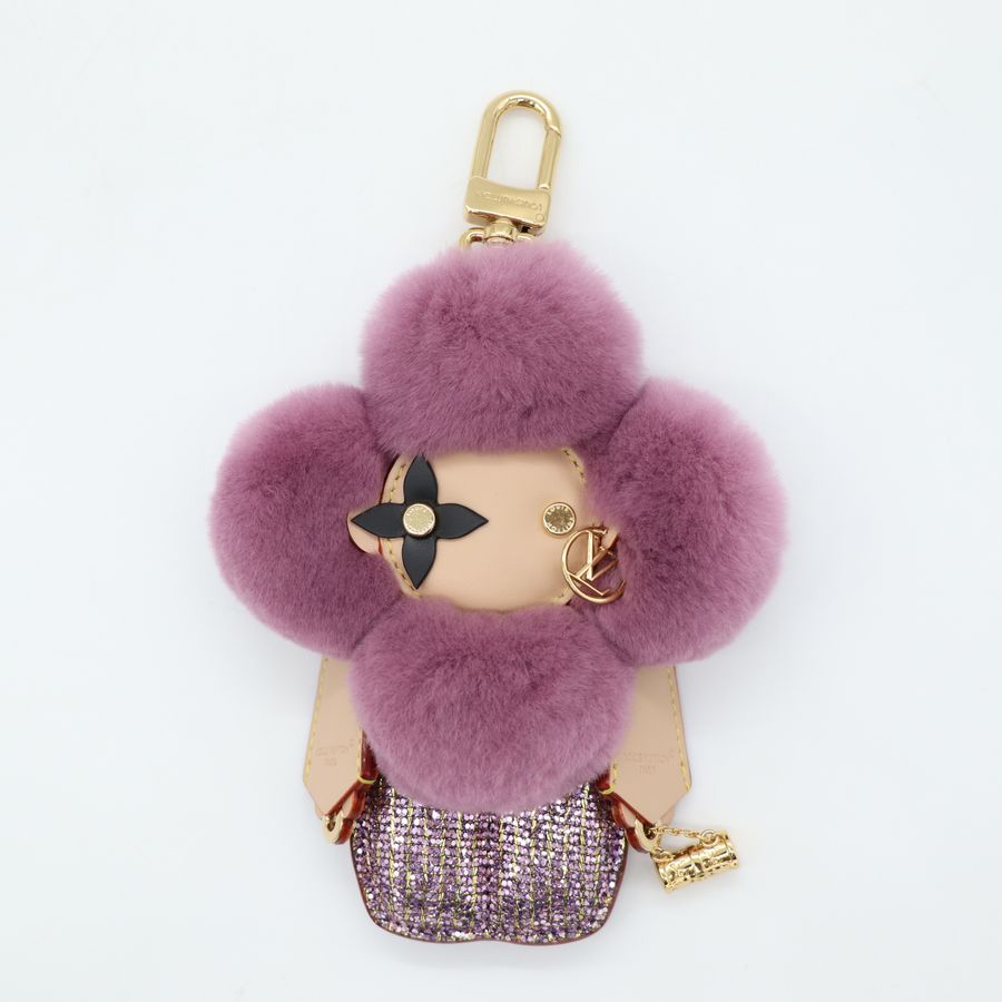 LV Vivienne 包包吊飾 紫色 M02988【Louis Vuitton 路易威登】-1