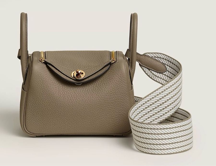 (大熱潮款)New Hermes Mini Lindy II Beige Marfa Gold Hardware 米色馬爾法 (Stamp G)-0