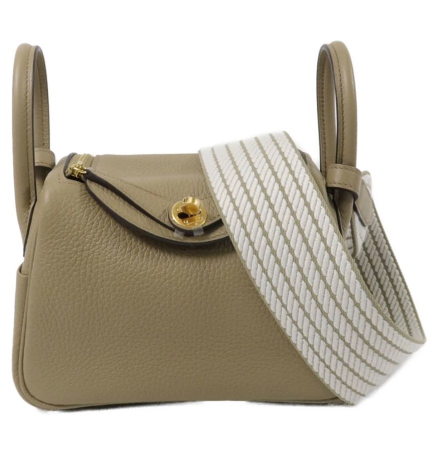 (大熱潮款)New Hermes Mini Lindy II Beige Marfa Gold Hardware 米色馬爾法 (Stamp G)-10