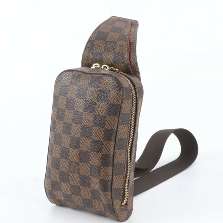 路易威登 Damier Geronimos N51994 男士皮革兩用斜背包/腰包-0