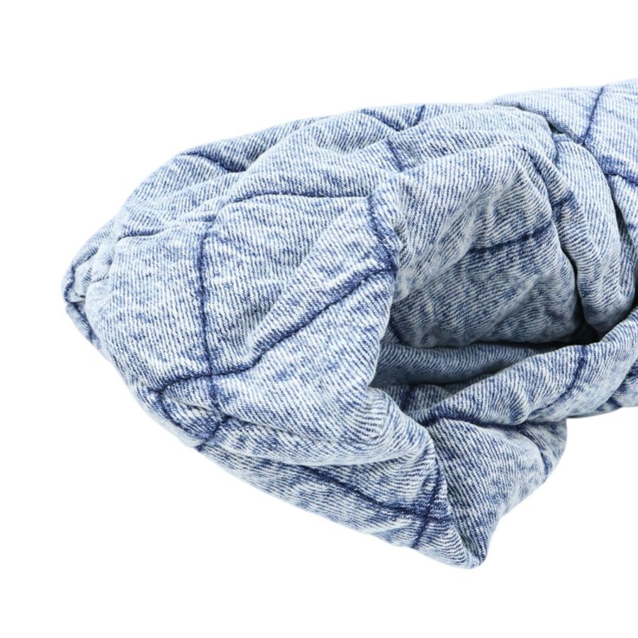 藍色 單寧布 蝴蝶結 兩用包 金扣【CHANEL 香奈兒】 AS5851-12
