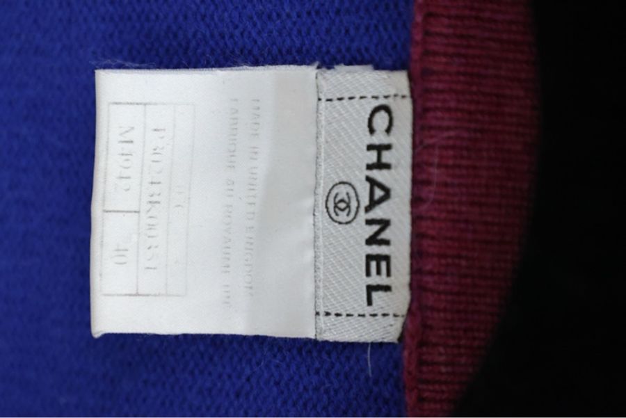 Chanel 07年度假系列秀款滚边拼色双口袋针织开衫外套-17