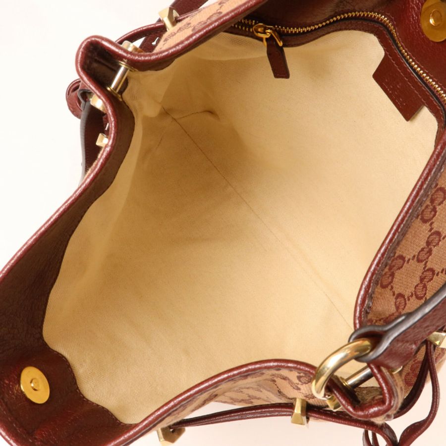 GUCCI 帆布Horsebit 1955肩背袋-4