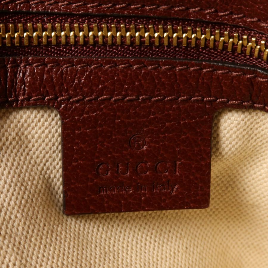GUCCI 帆布Horsebit 1955肩背袋-5