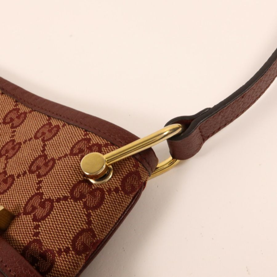 GUCCI 帆布Horsebit 1955肩背袋-9