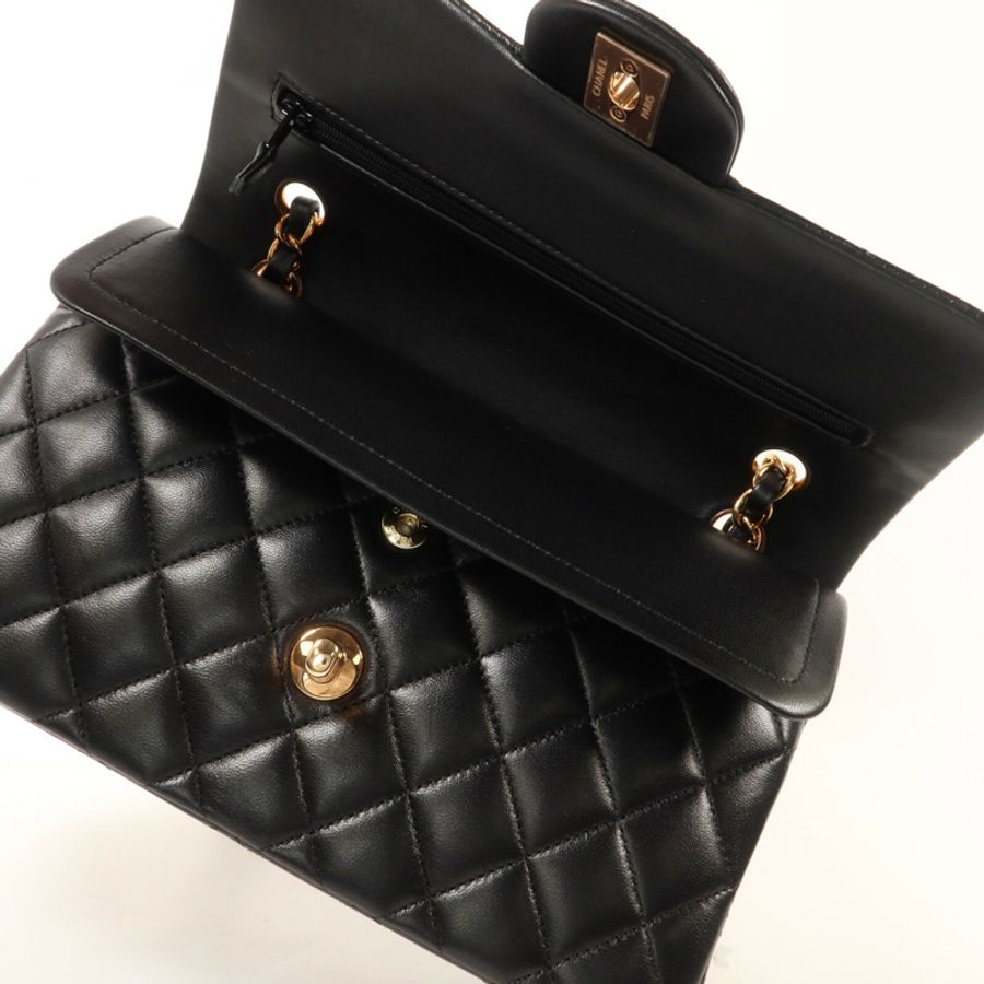 CHANEL 羊皮皮革Classic 23鏈帶肩背袋-4