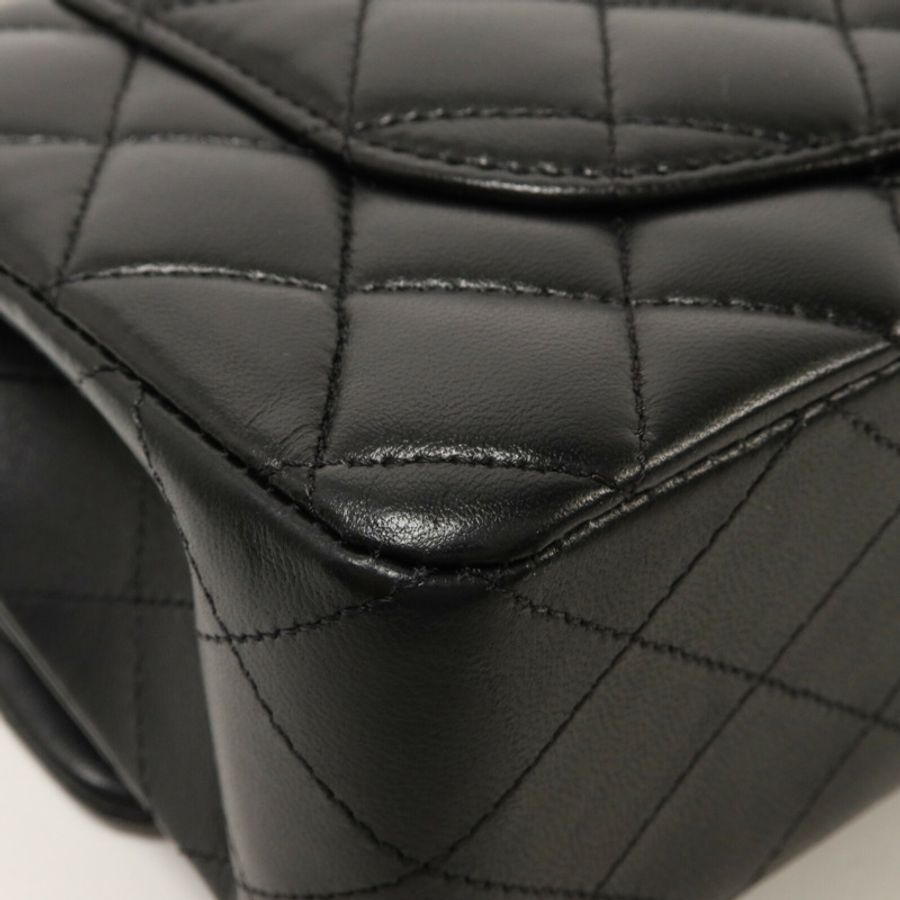 CHANEL 羊皮皮革Classic 23鏈帶肩背袋-13