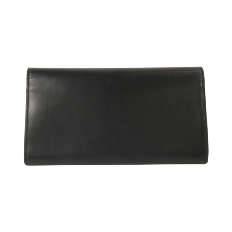 SAINT LAURENT 牛皮皮革Long Wallet銀扣長錢包-1