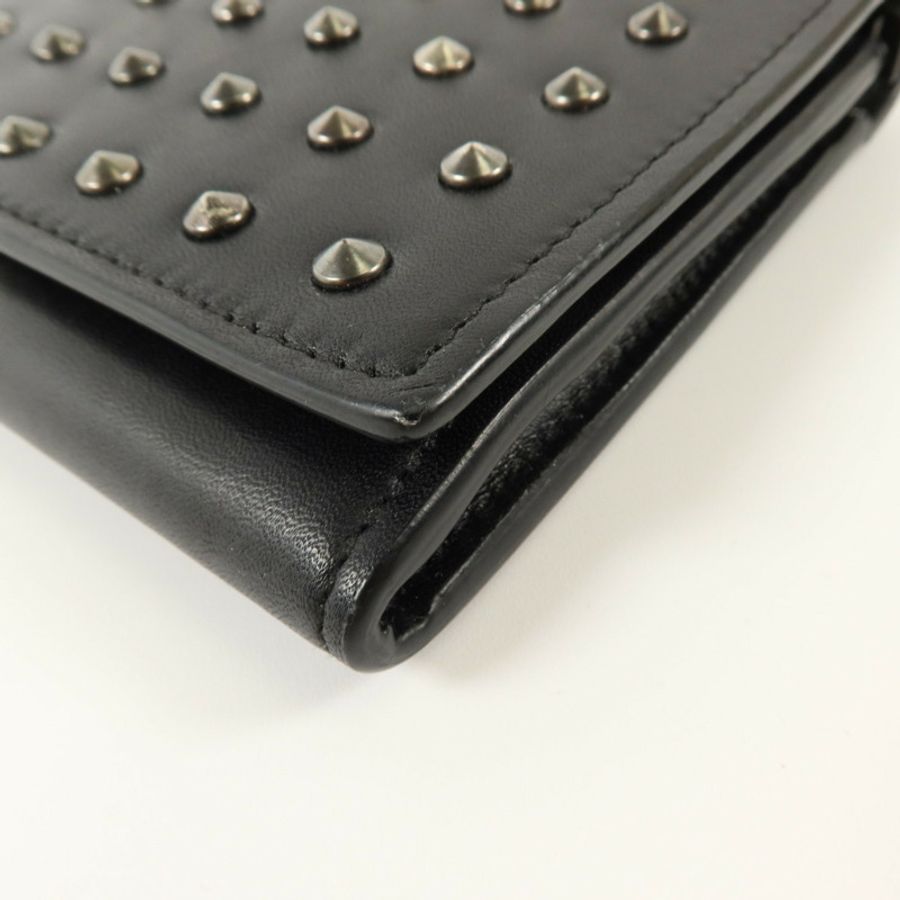 SAINT LAURENT 牛皮皮革Long Wallet銀扣長錢包-8