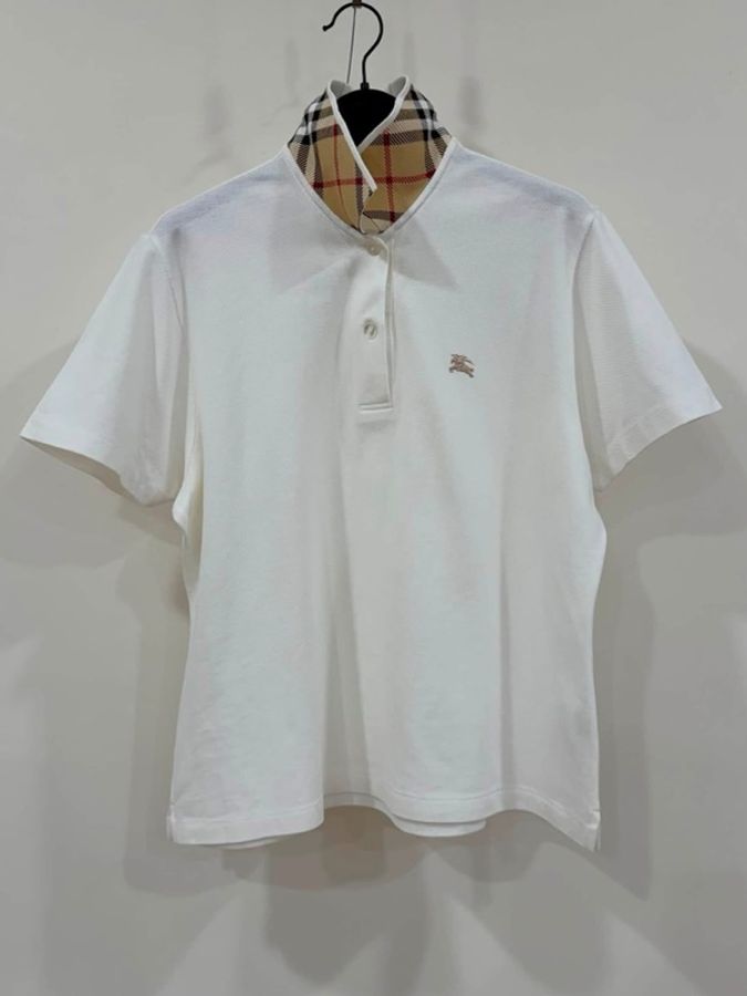BURBERRY GOLF 經典格紋領戰馬POLO上衣-1