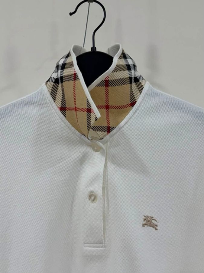 BURBERRY GOLF 經典格紋領戰馬POLO上衣-5