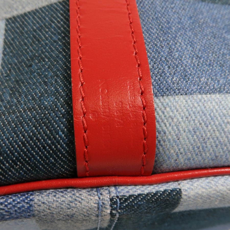 LOUIS VUITTON Monogram Denim Speedy Bandouliere 30手挽肩背兩用袋-8