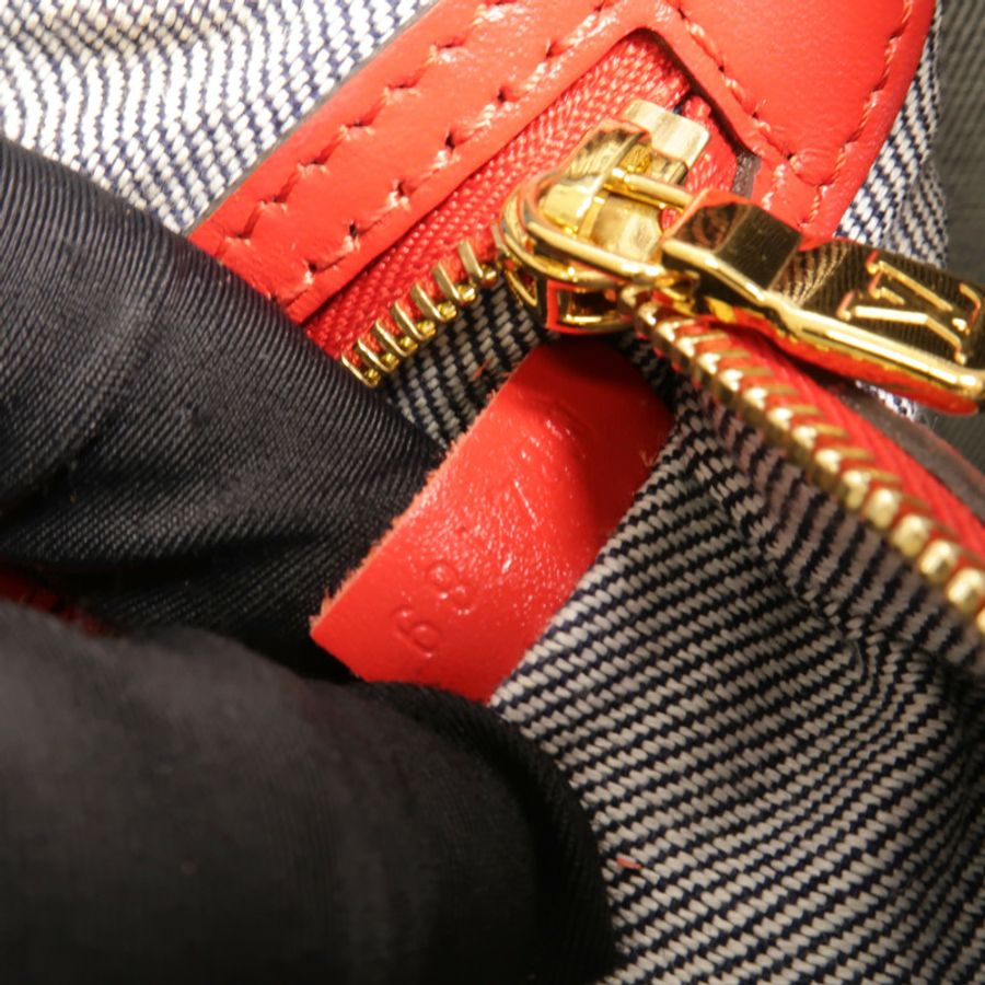 LOUIS VUITTON Monogram Denim Speedy Bandouliere 30手挽肩背兩用袋-10