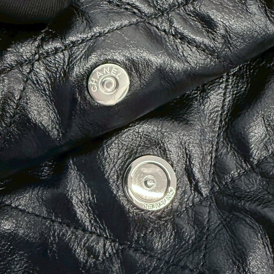 Chanel 22bag 小號黑銀 晶片款-18