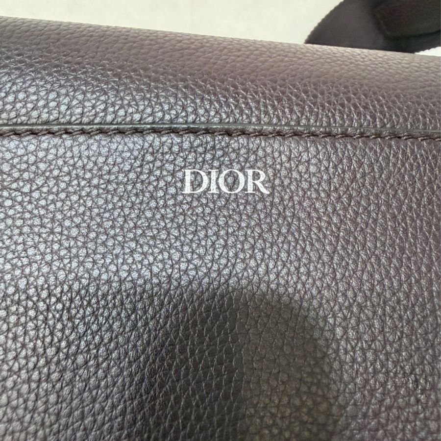 Dior 1ADPO095 SADDLE 赭紫紅皮 深咖 銀釦 馬鞍包 肩背包 斜背包 胸口包 斜挎包-12