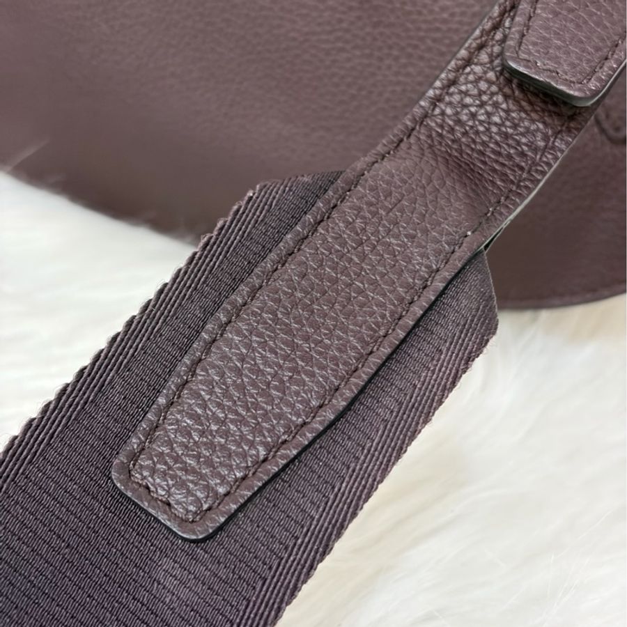 Dior 1ADPO095 SADDLE 赭紫紅皮 深咖 銀釦 馬鞍包 肩背包 斜背包 胸口包 斜挎包-51