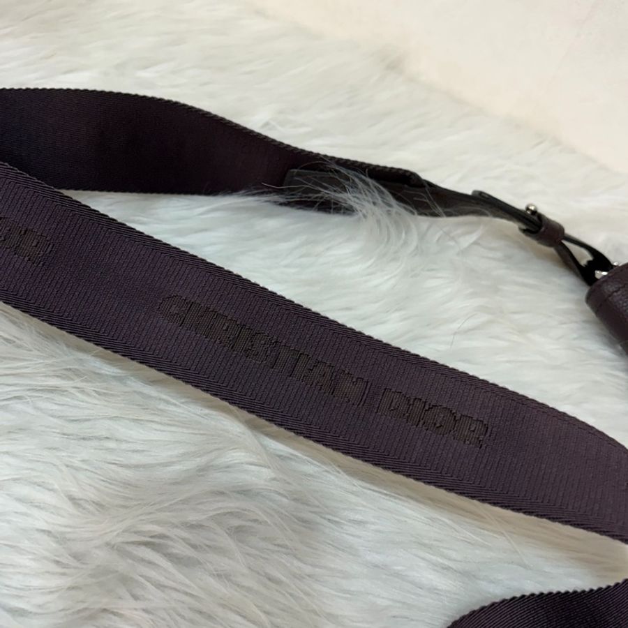 Dior 1ADPO095 SADDLE 赭紫紅皮 深咖 銀釦 馬鞍包 肩背包 斜背包 胸口包 斜挎包-55