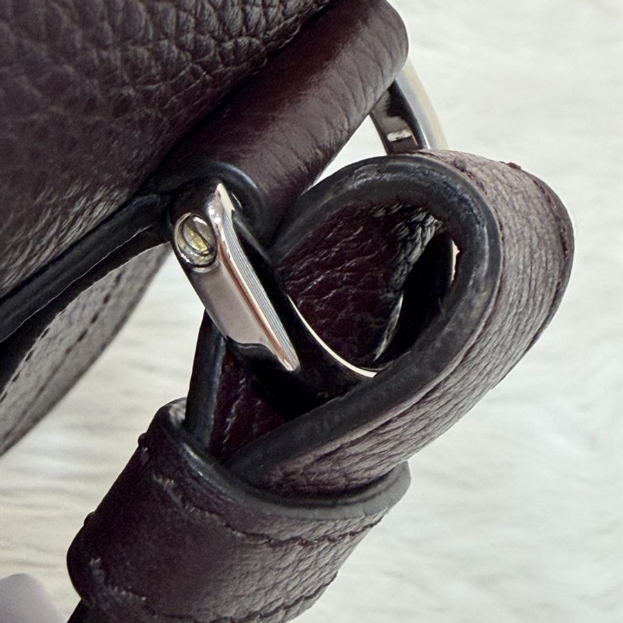 Dior 1ADPO095 SADDLE 赭紫紅皮 深咖 銀釦 馬鞍包 肩背包 斜背包 胸口包 斜挎包-65