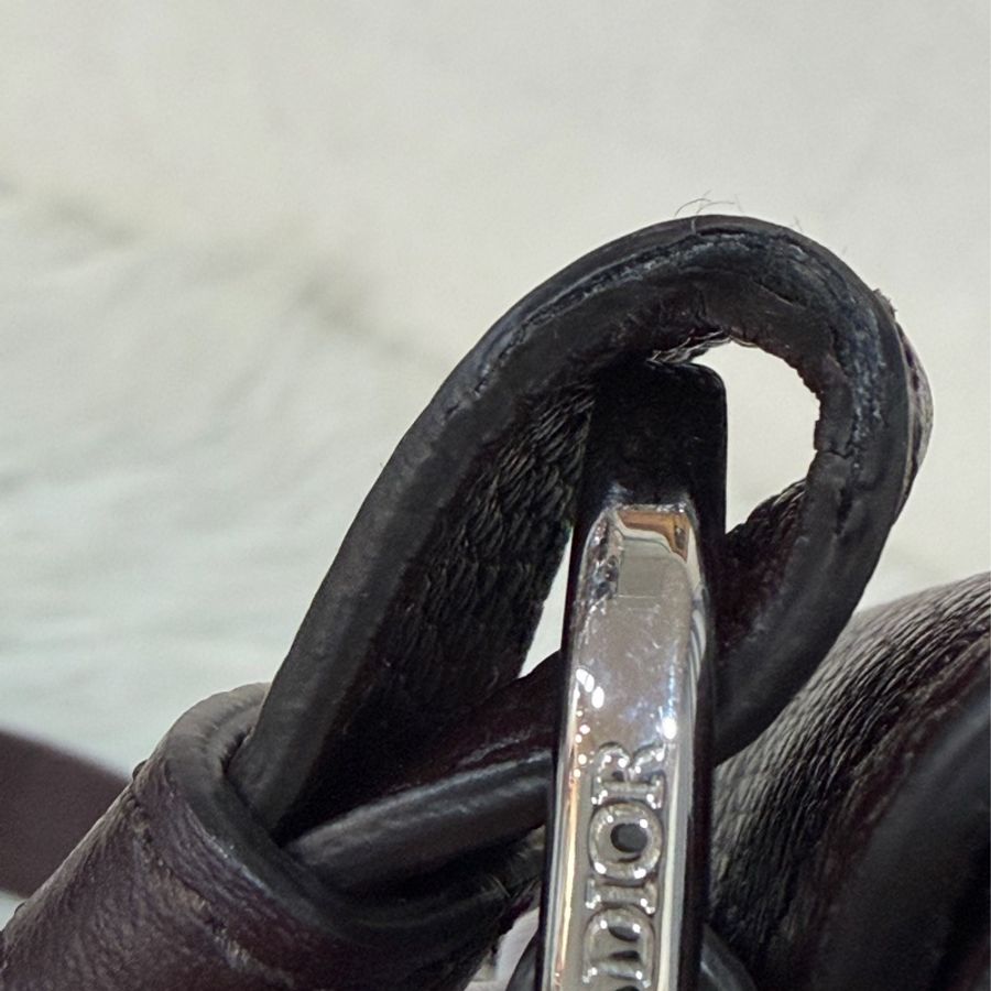 Dior 1ADPO095 SADDLE 赭紫紅皮 深咖 銀釦 馬鞍包 肩背包 斜背包 胸口包 斜挎包-66