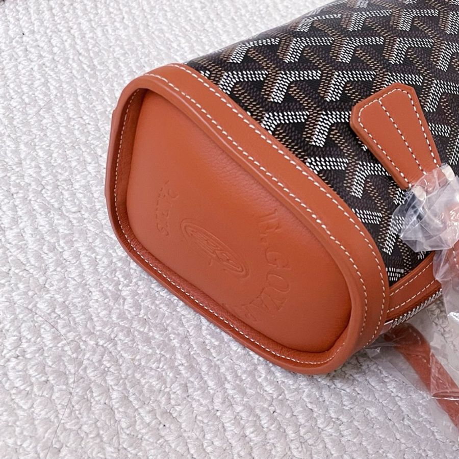 Goyard戈雅  Bonbonnière棕色法棍包 單肩包腋下包-4