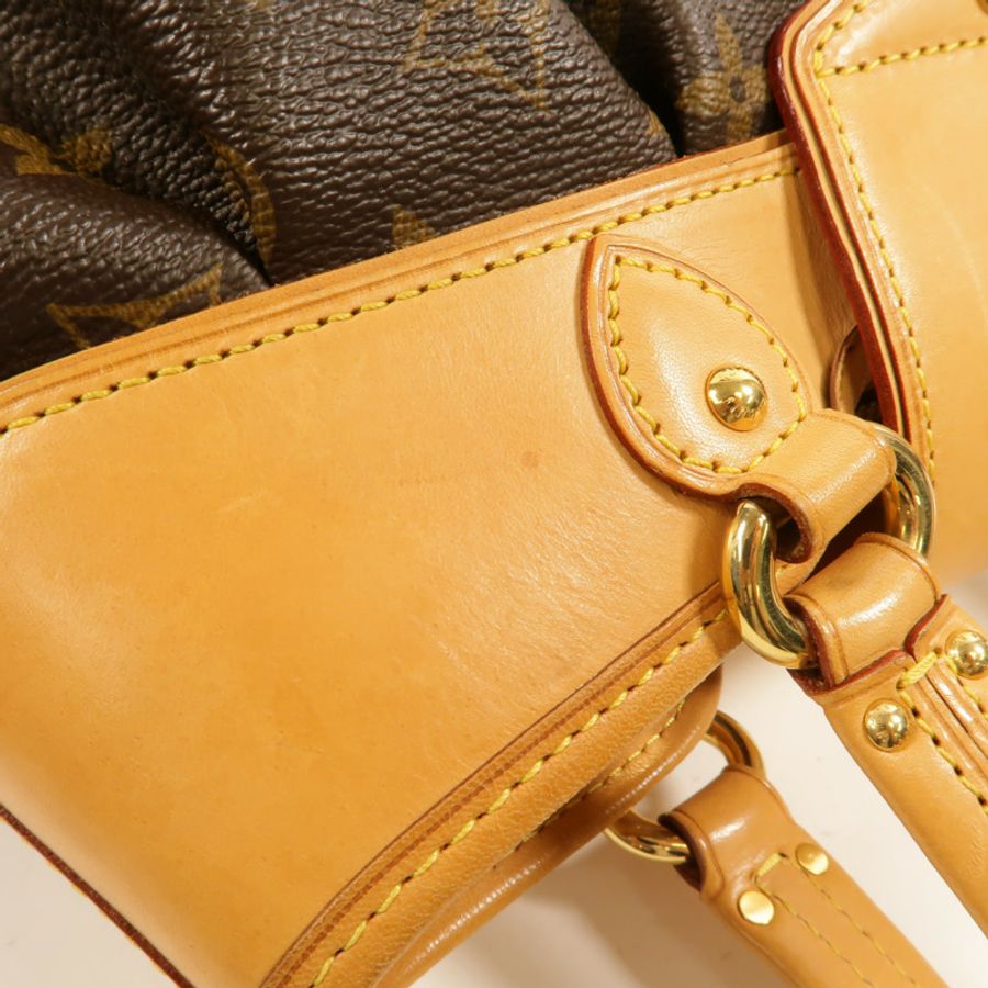 LOUIS VUITTON Monogram Boeshi MM手挽袋-12