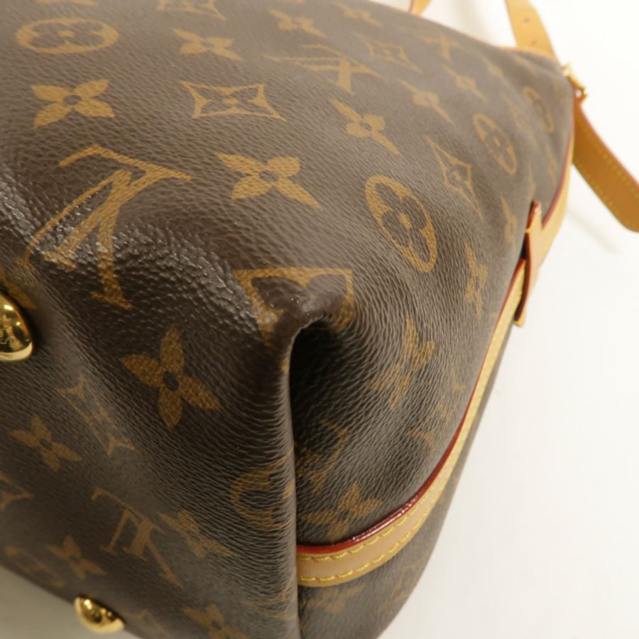 LOUIS VUITTON Monogram Carry All MM金扣肩背袋-11