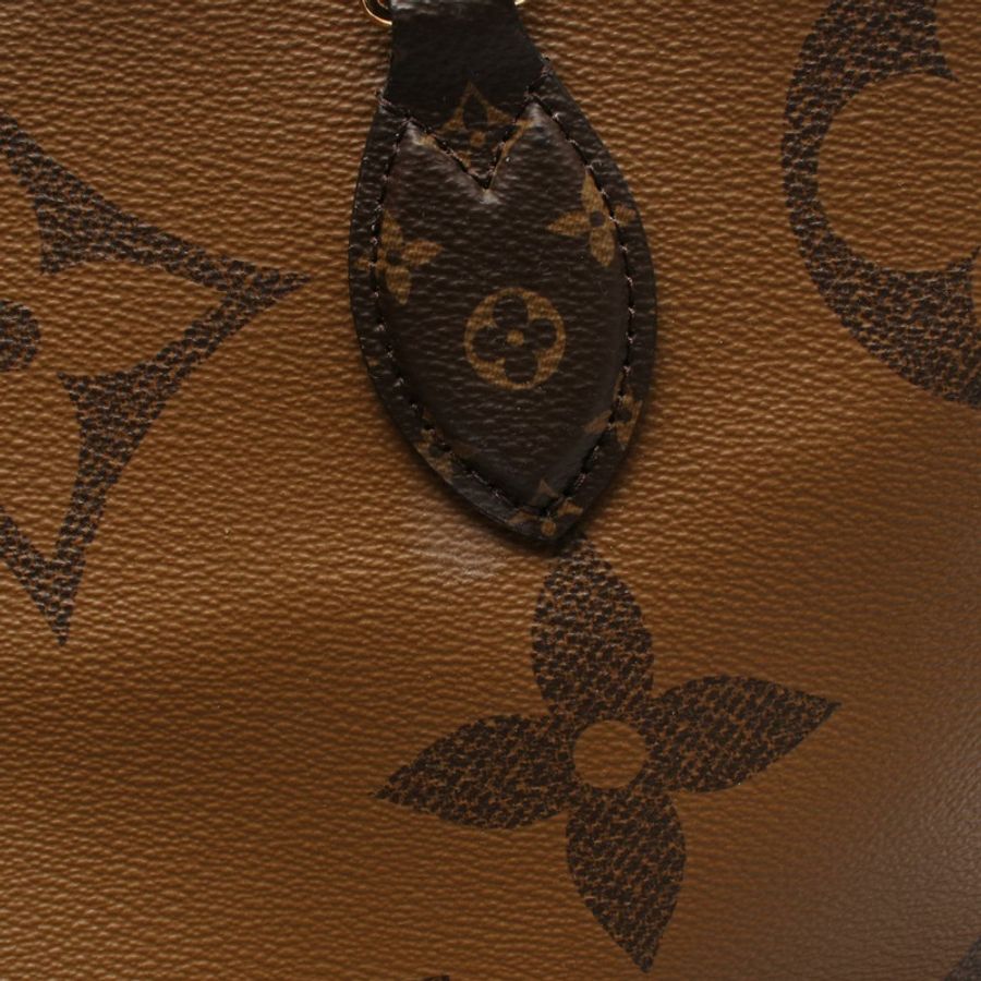 路易威登 OnTheGo GM Monogram Giant Reverse 2WAY 手提包 M44576 PVC塗層帆布 棕色 米色 二手女款-7