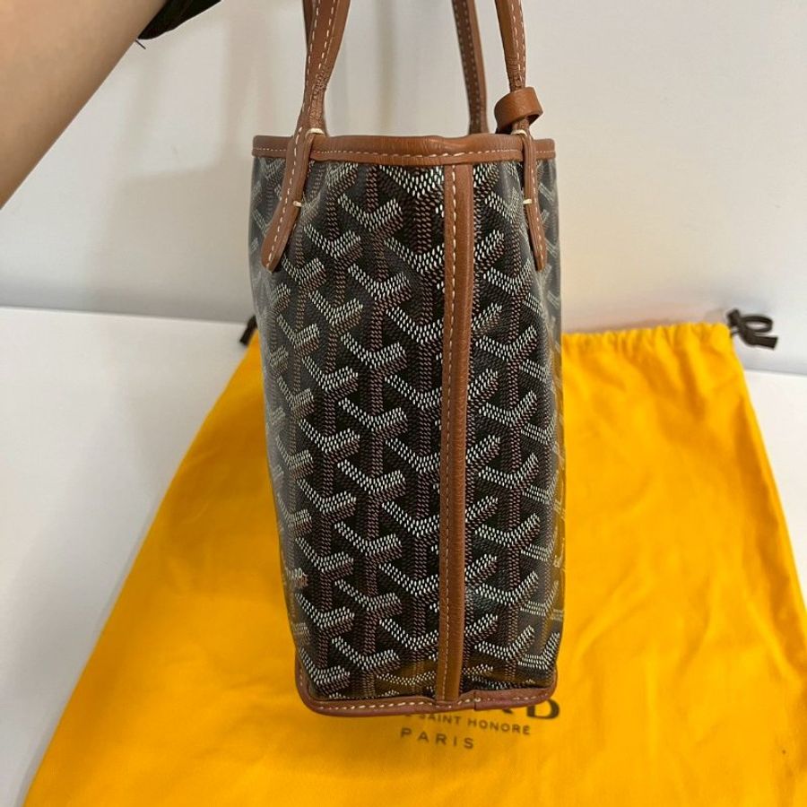 Goyard Mini tote 棕色-5