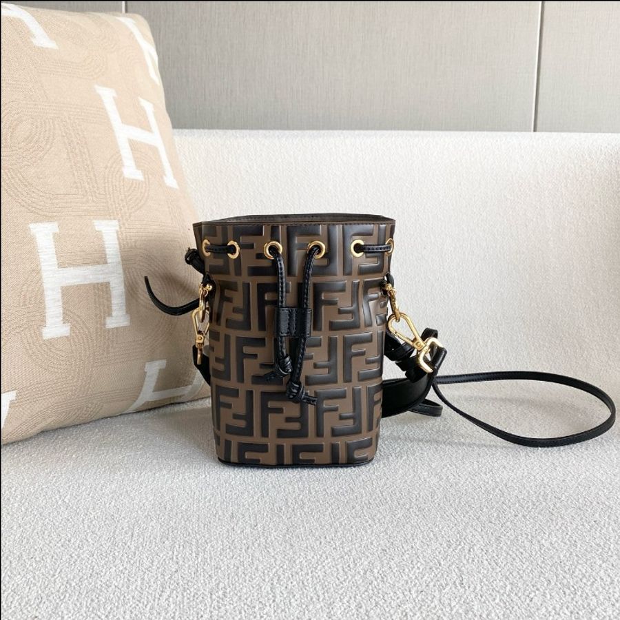 Fendi Mon Tresor抽繩老花水桶包mini-2