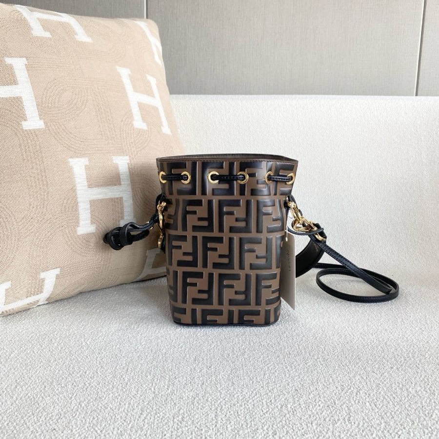 Fendi Mon Tresor抽繩老花水桶包mini-3