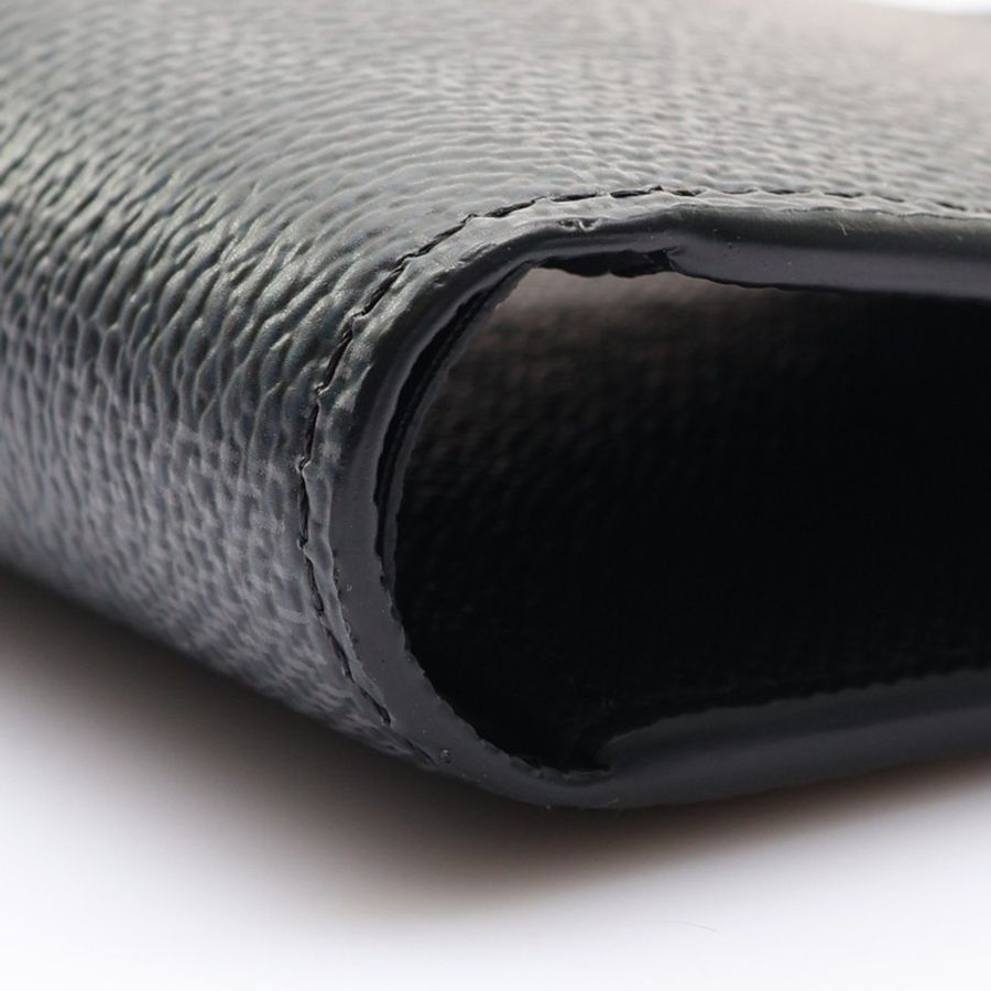 黑色 棋盤格帆布 Multiple 兩折短夾【LOUIS VUITTON LV 路易威登】 N62663-8