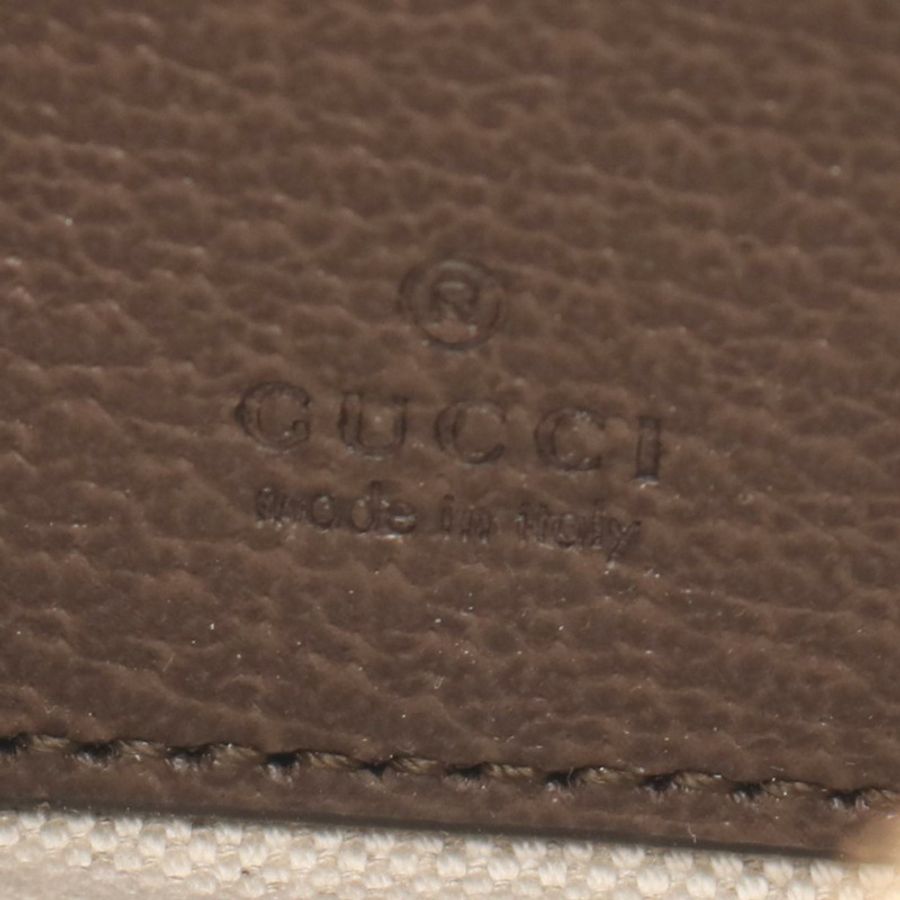 GUCCI Ophidia GG Supreme 鏈條單肩手提包 帆布皮革 米棕色 全新-3