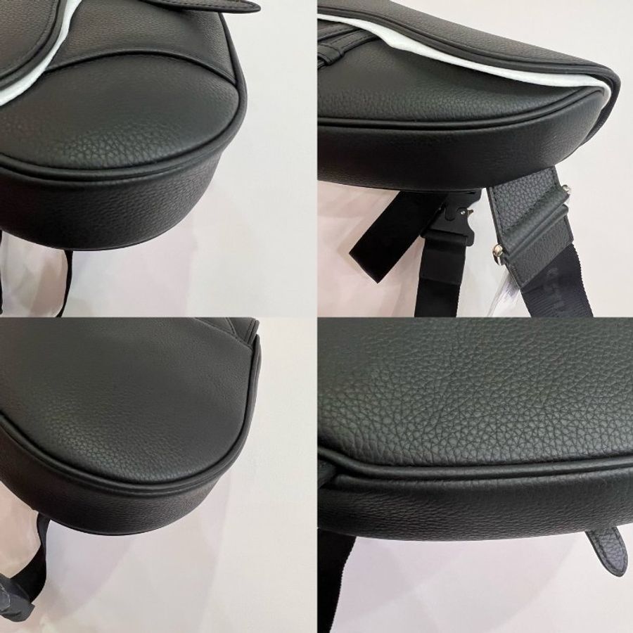 DIOR 16-BO-0243 黑皮革Saddle馬鞍包-7