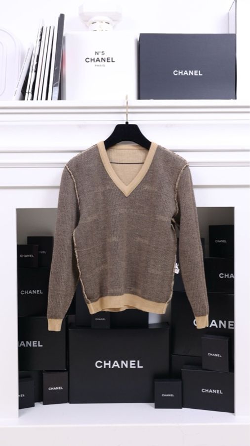 Dior条纹logo针织衫-5