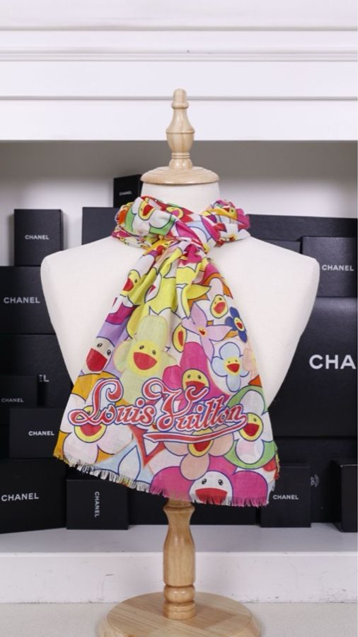 LV x 村上隆 Murakami Takashi 太阳花丝巾-3