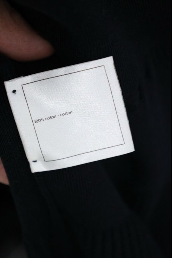 Chanel 09年黑色针织CC logo短袖连衣裙-12