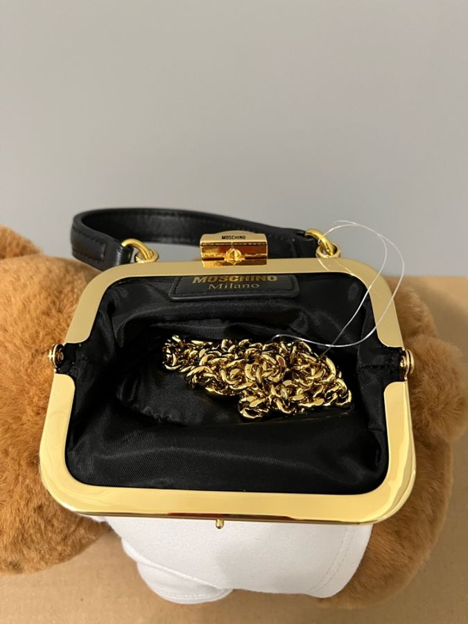 MOSCHINO《全新》限量 Teddy Bear 小熊包|可肩背・斜背・手提三用|附原盒防塵袋 吊牌-25