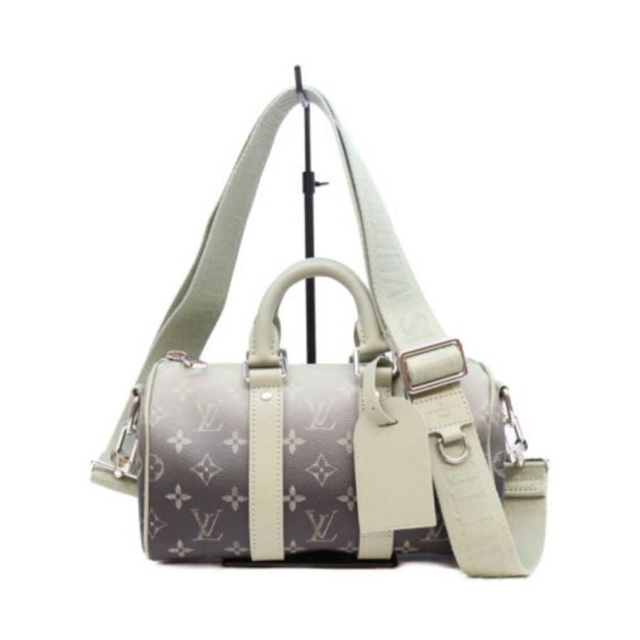 路易威登 M11591 Monogram Gradient LVFALL Keepall Bandoulière 25 波士頓包,卡其綠,男士-0