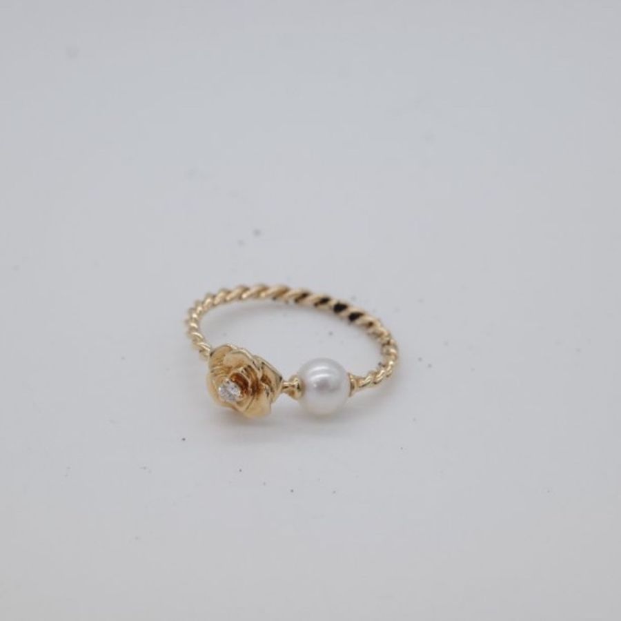 Piaget 伯爵經典玫瑰珍珠戒指-10